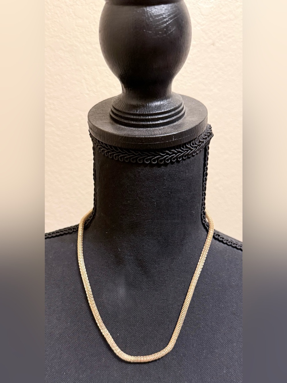 Gold Mesh Chain Necklace